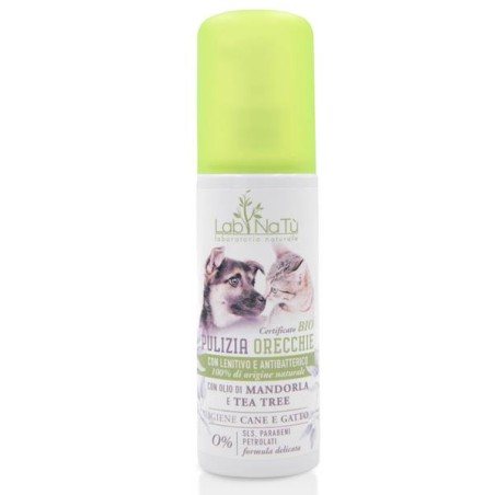 Lotion Naturelle pour le nettoyage des Oreilles des Chiens et des Chats LabNatù Amis Des Animaux   Disponible sur Yumibio.com