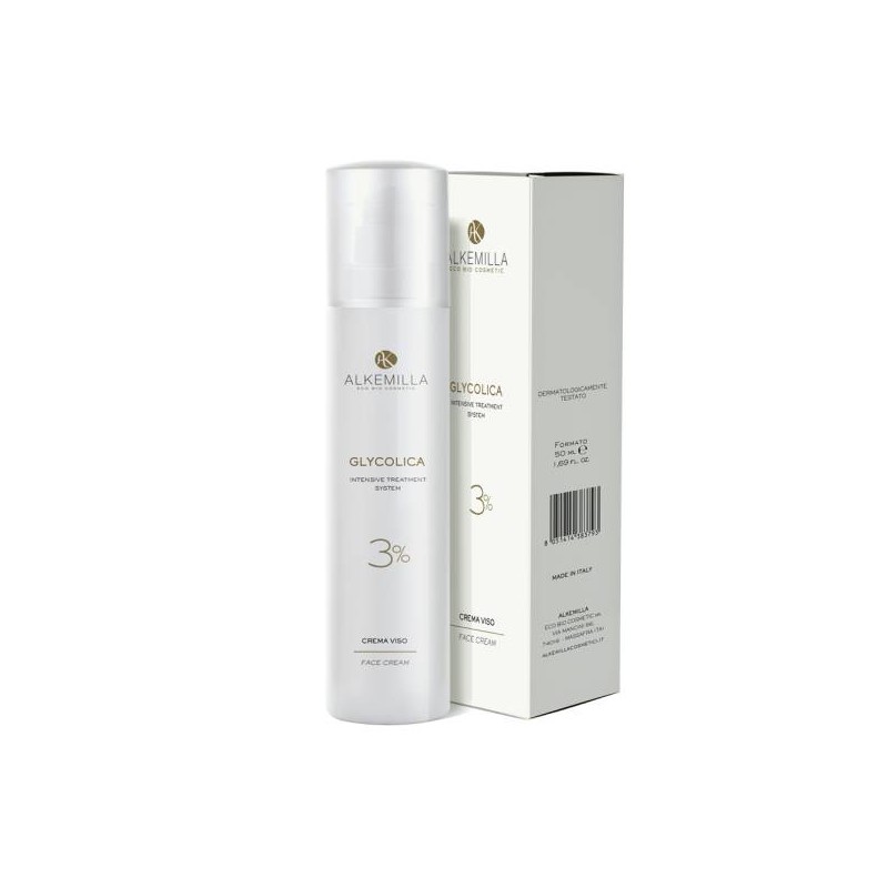 Glycolica Face Cream 3% Alkemilla Moisturizing  Available on Yumibio.com