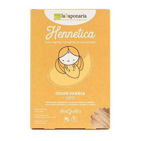 Hennetica Sand La Saponaria Vegetable and Henne colours  Available on Yumibio.com