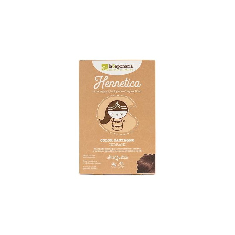 Hennetica De La Châtaigne La Saponaria Teint de légumes et de Henne   Disponible sur Yumibio.com