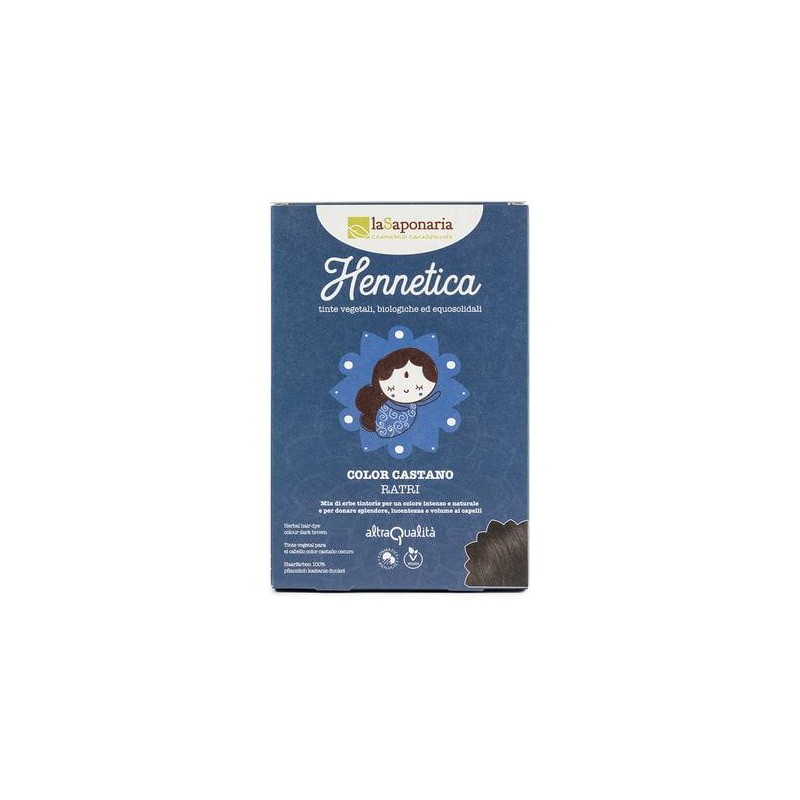 Hennetica Brun Foncé La Saponaria Couleurs végétales et Henne   Disponible sur Yumibio.com