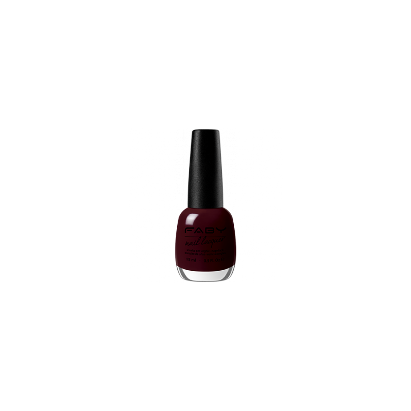 Vernis Rouge Foncé / Rouge Foncé Faby Nails Les émaux   Disponible sur Yumibio.com