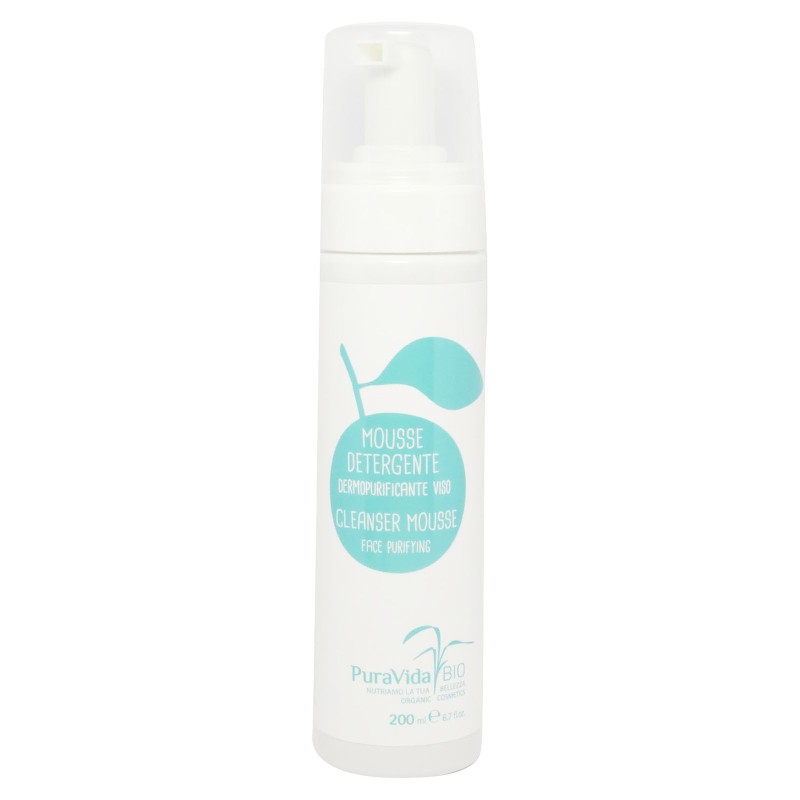 Cleansing Mousse Purifying Bio for oily Skin PuraVida Bio Detergents  Available on Yumibio.com