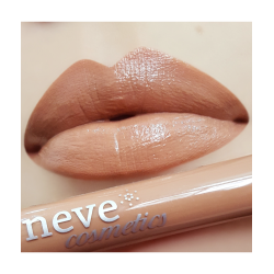 Brillant Naturel Nude Neutre - Les Poseuses Neve Cosmetics Les lèvres   Disponible sur Yumibio.com