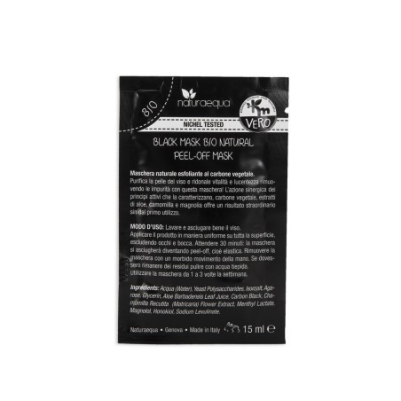 Black Mask Peel Off Bio Coal Plant - single-Dose Naturaequa Masks  Available on Yumibio.com