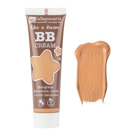 BB Crème Hydratante à l'Acide Hyaluronique - Beige La Saponaria Crème De Couleur   Disponible sur Yumibio.com