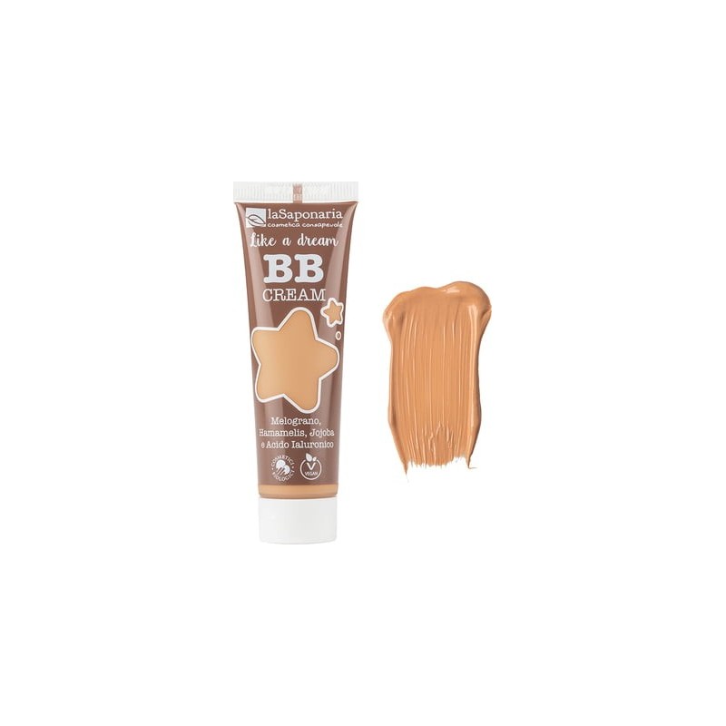 BB Crème Hydratante à l'Acide Hyaluronique - Beige La Saponaria Crème De Couleur   Disponible sur Yumibio.com