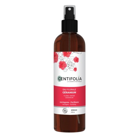 L'eau florale de Géranium Centifolia Idrolati   Disponible sur Yumibio.com