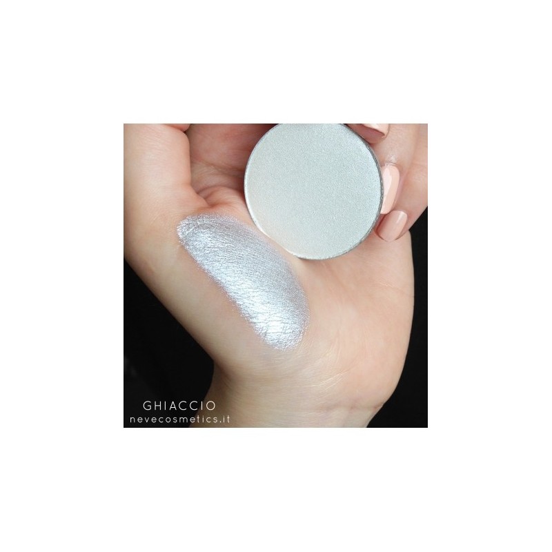 Eyeshadow White Silver - Ice Neve Cosmetics Eyeshadows  Available on Yumibio.com