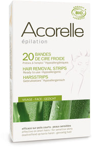 Facial Waxing Strips with Aloe Vera