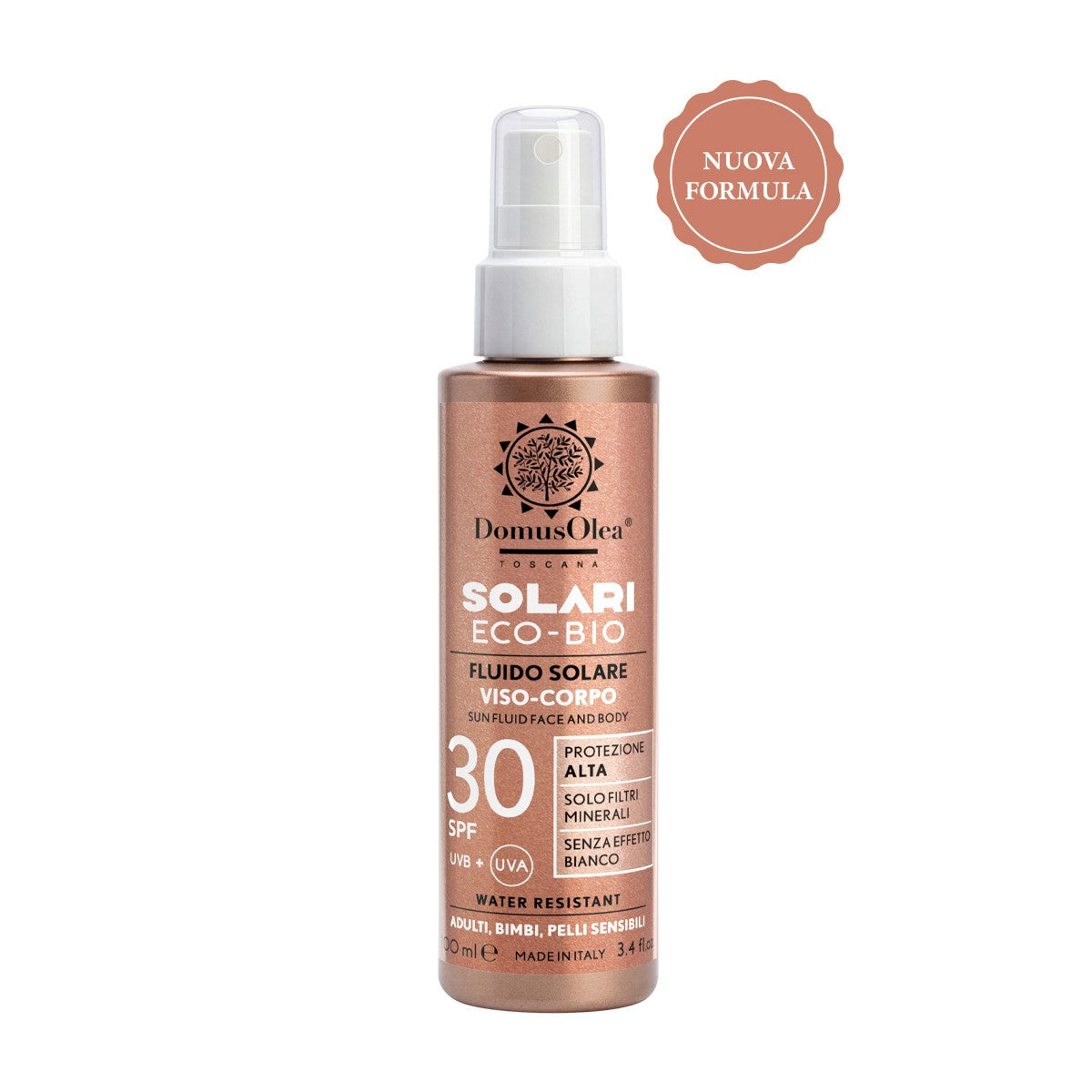 Fluido Solare Viso Corpo SPF 30 con Protezione Media