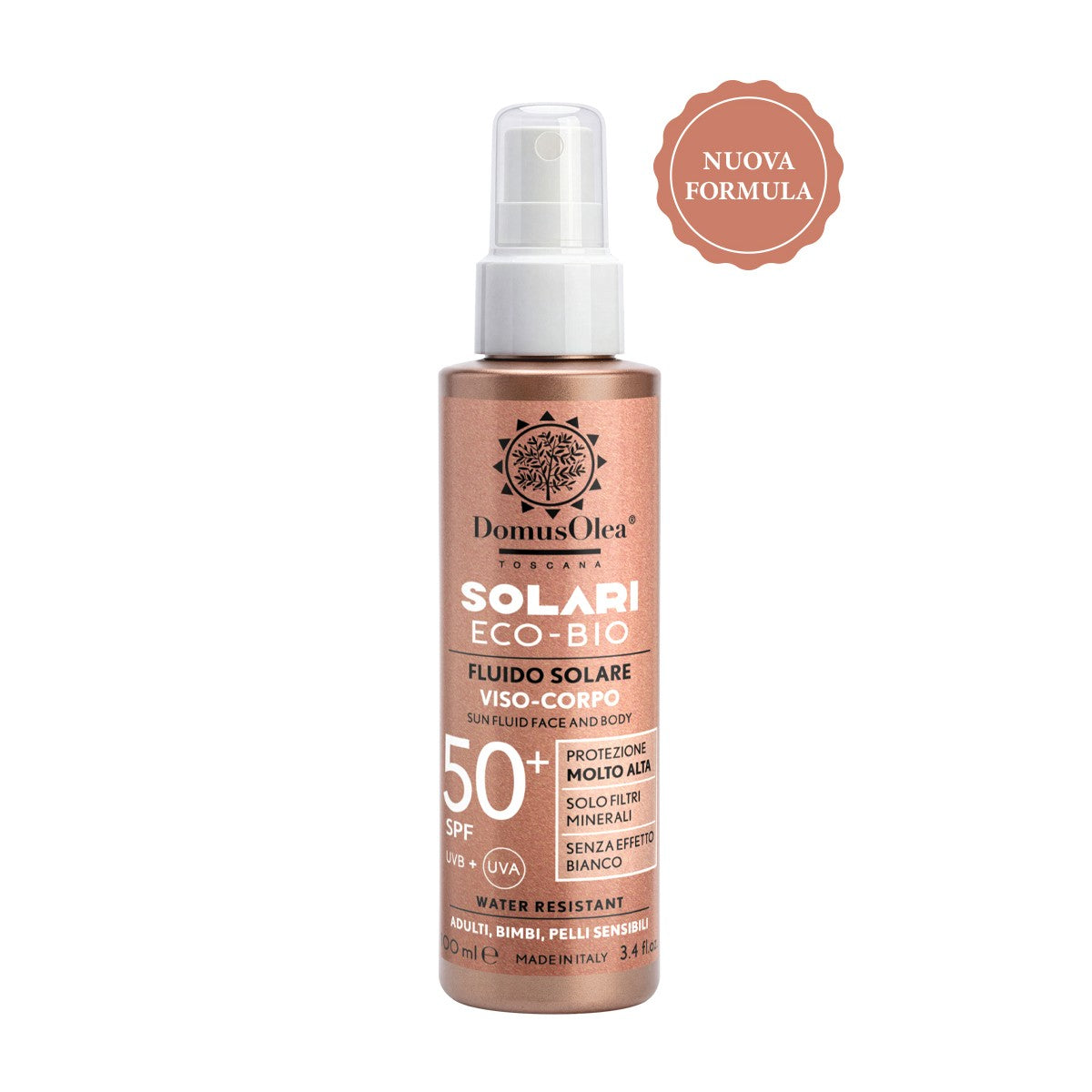 Fluido Solare Viso Corpo SPF 50 – Protezione Solare Alta per Tutti i Fototipi