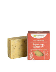 Organic Soap Scrub Effect Poppy and Cypress