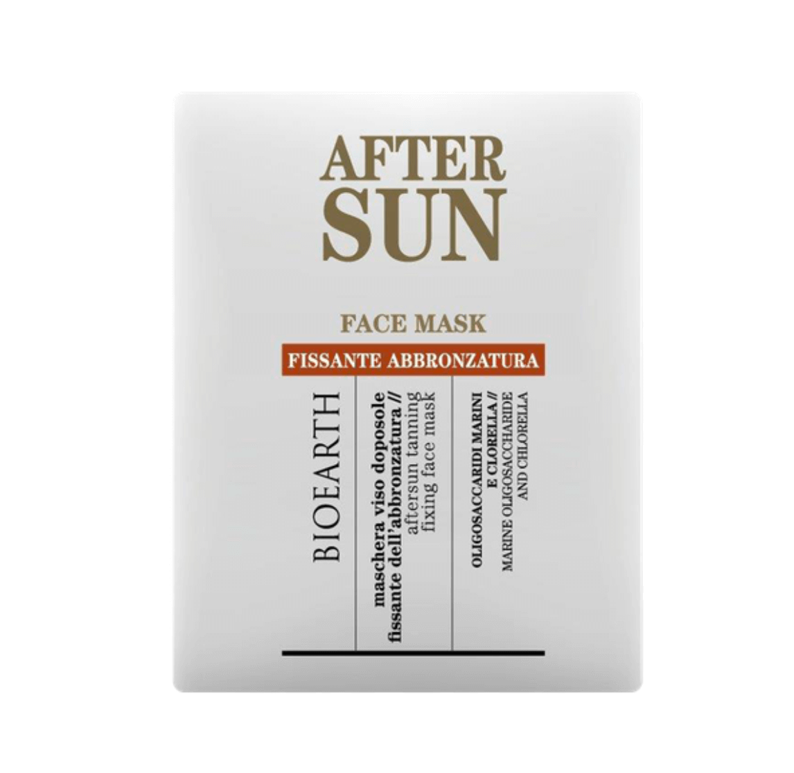 Maschera viso fissante dell'abbronzatura After Sun