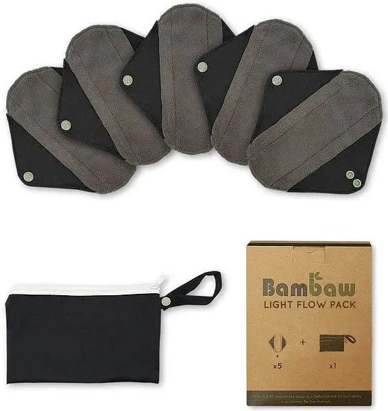 Set Assorbenti Lavabili Riutilizzabili (5PZ) - Flusso leggero
