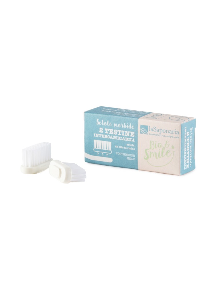 2 Testine Intercambiabili - Setole Morbide