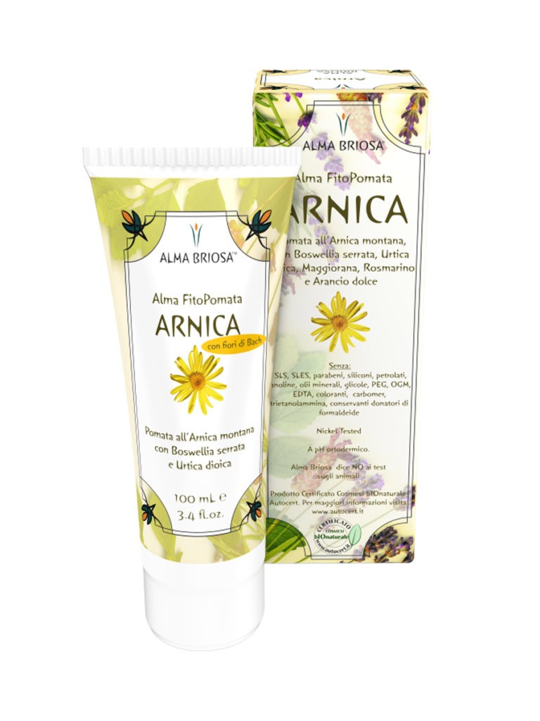 Organic and Vegan Arnica Phyto-Ointment for Falls and Bruises