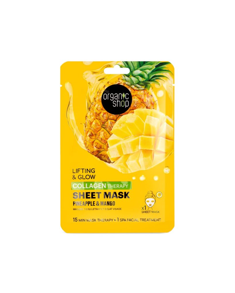 Maschera in Tessuto Collagene Ananas e Mango