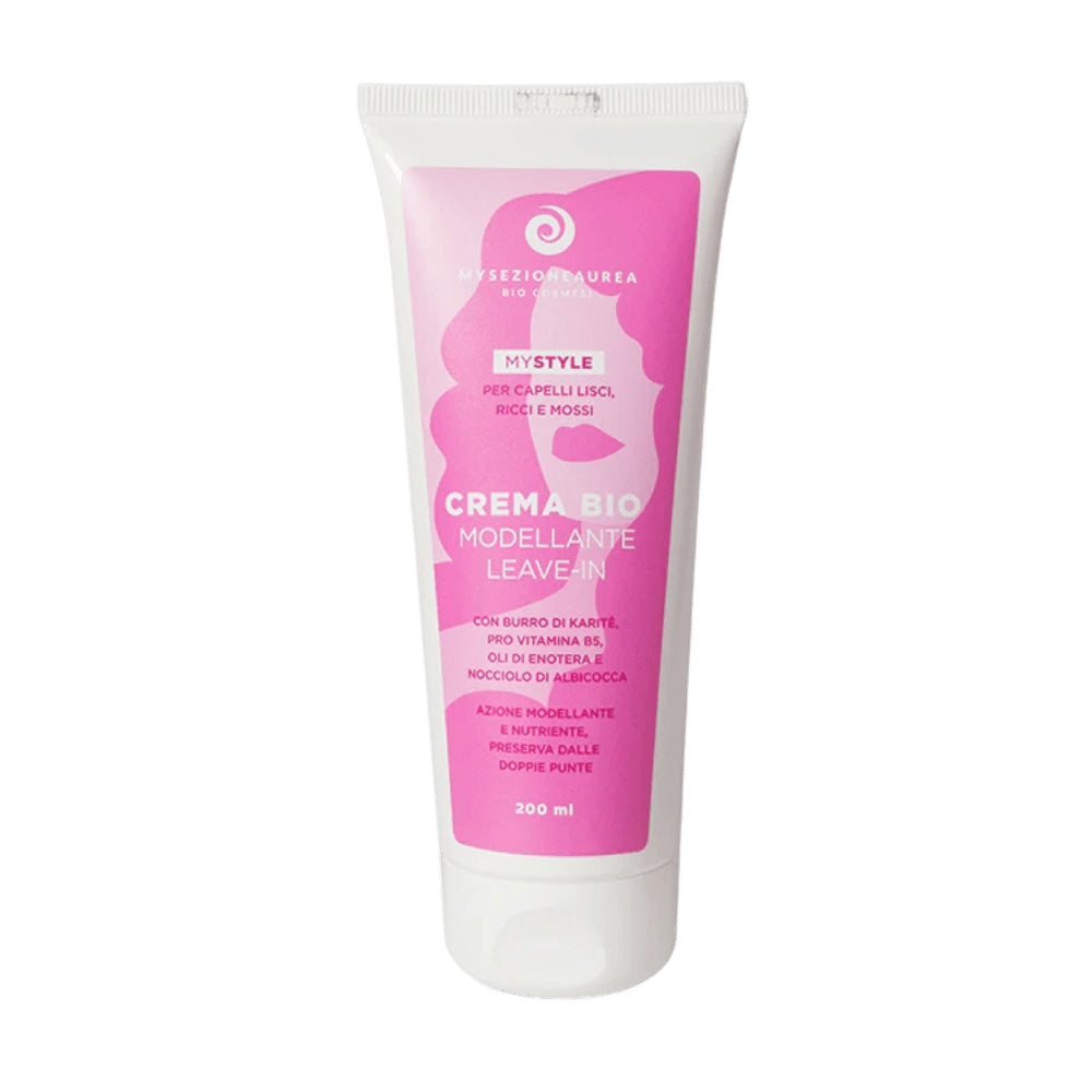 My Style - Crema Bio Modellante Leave-in per Capelli Lisci, Ricci e Mossi