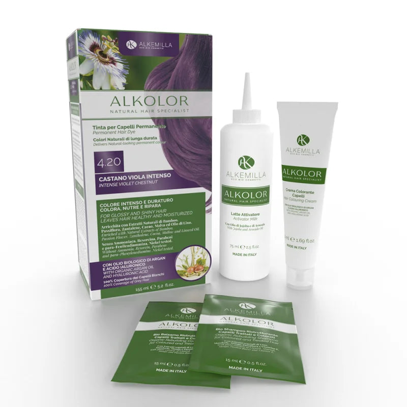 Alkolor Tinta Permanente 4.20 - Castano Viola - Alkemilla