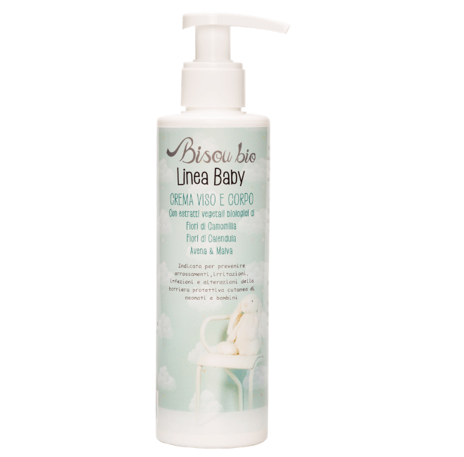 Baby Crema Viso e Corpo Camomilla, Calendula, Avena e Malva
