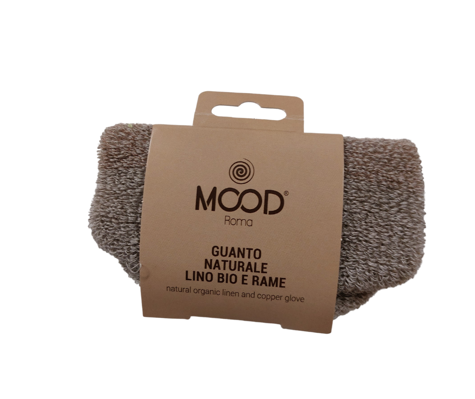Organic Linen and Copper Sponge Glove
