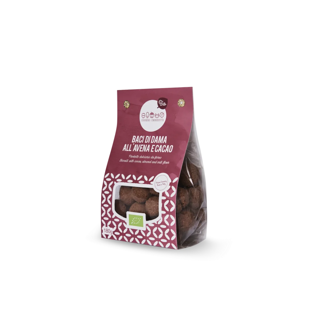 Baci di Dama all’Avena e Cacao 180 gr - Banda Biscotti