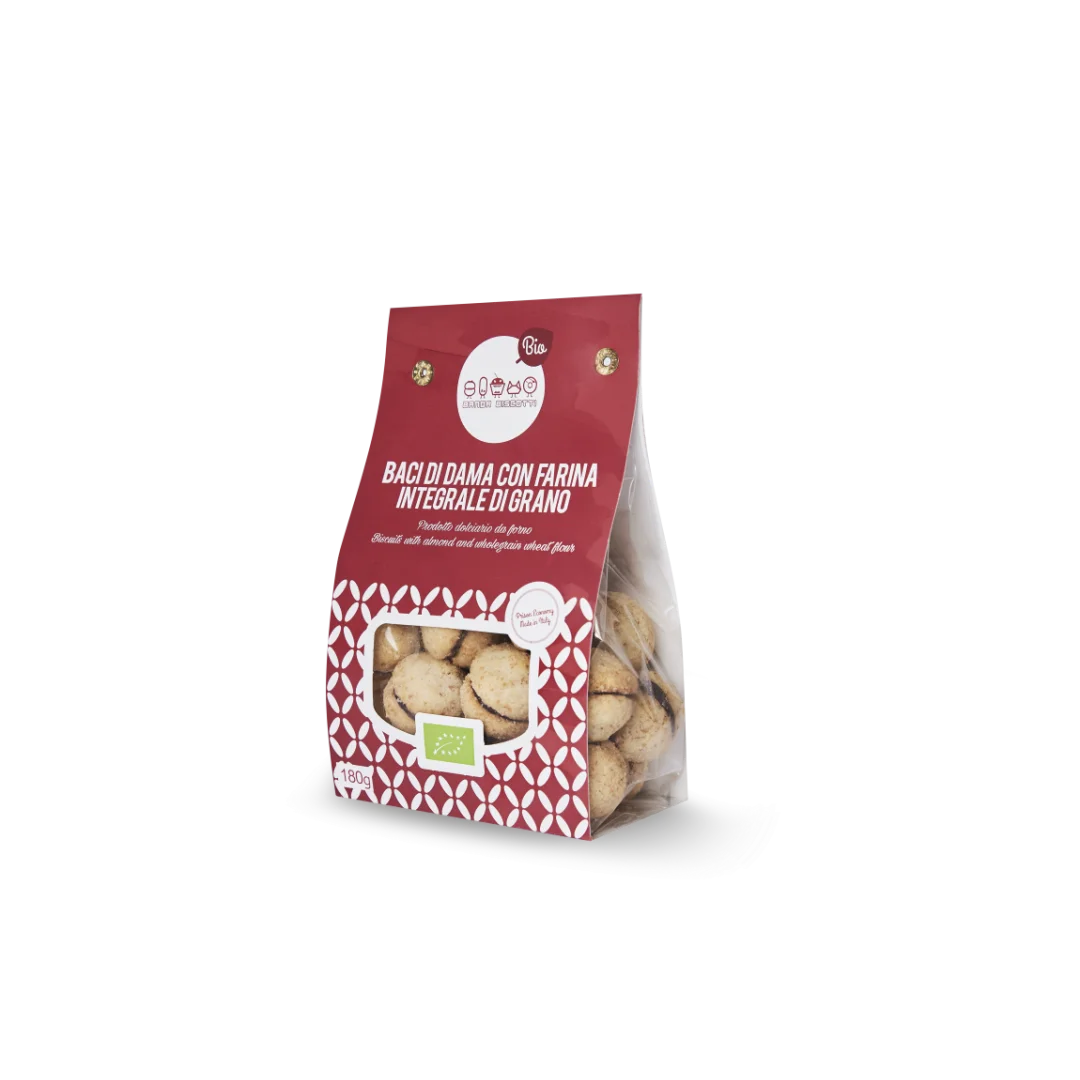 Baci di Dama con Farina Integrale Grano 180 gr - Banda Biscotti