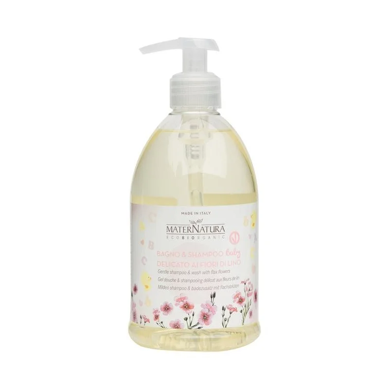 Bagno & Shampoo Delicato ai Fiori di Lino - Maternatura