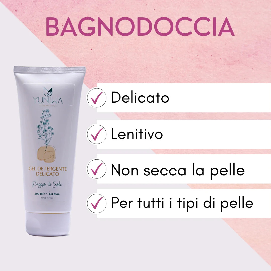 Bagnodoccia Delicato - Raggio di Sole - 200 ml - Yuniwa Cosmetics