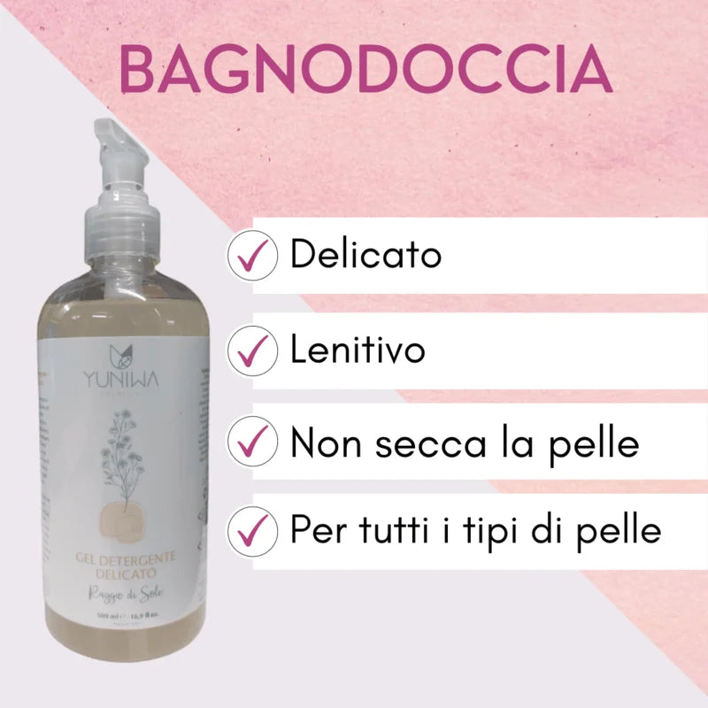 Bagnodoccia Delicato - Raggio di Sole - 500 ml - Yuniwa Cosmetics