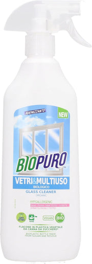 Biopuro – Spray Vitres Multiusage pour Nettoyage Éco-responsable