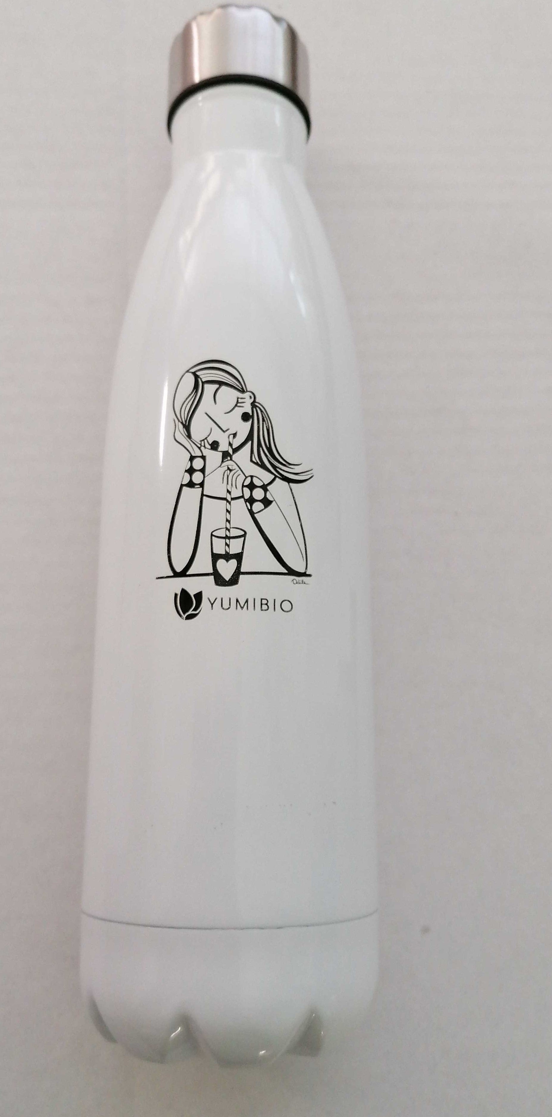 Bottiglia Termica in Acciaio Inox- Bianco
