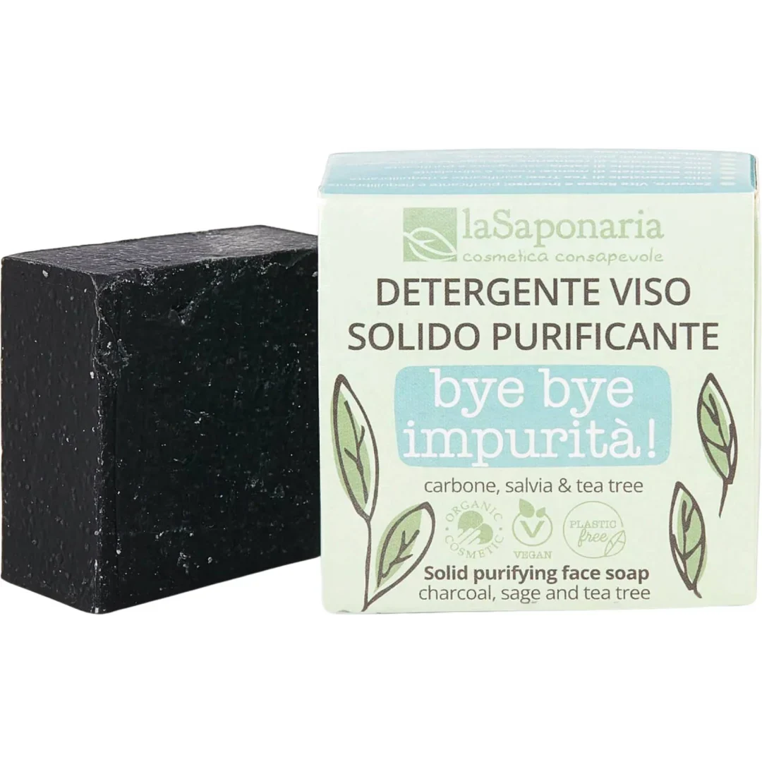Bye Impurità Detergente Viso Solido Purificante - La Saponaria