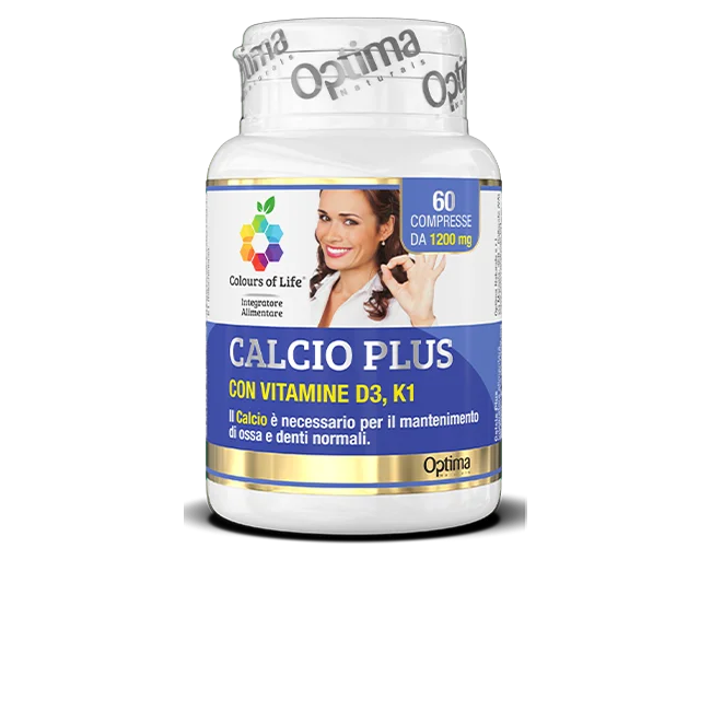 Calcio Plus - Integratore per ossa muscoli ed articolazioni - Optima Naturals