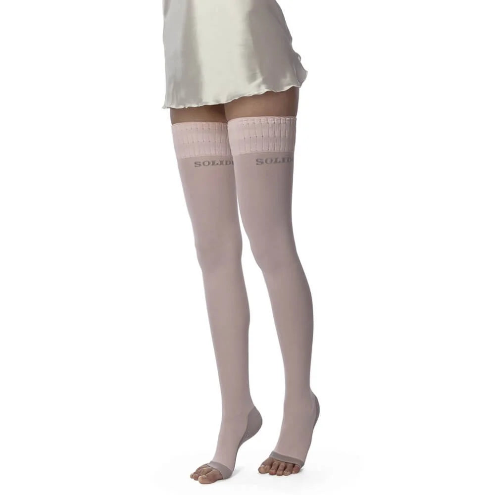 Calza a Compressione Graduata Night Wellness 70 Nero - Taglia 4 L - Solidea- Leggings Anticellulite