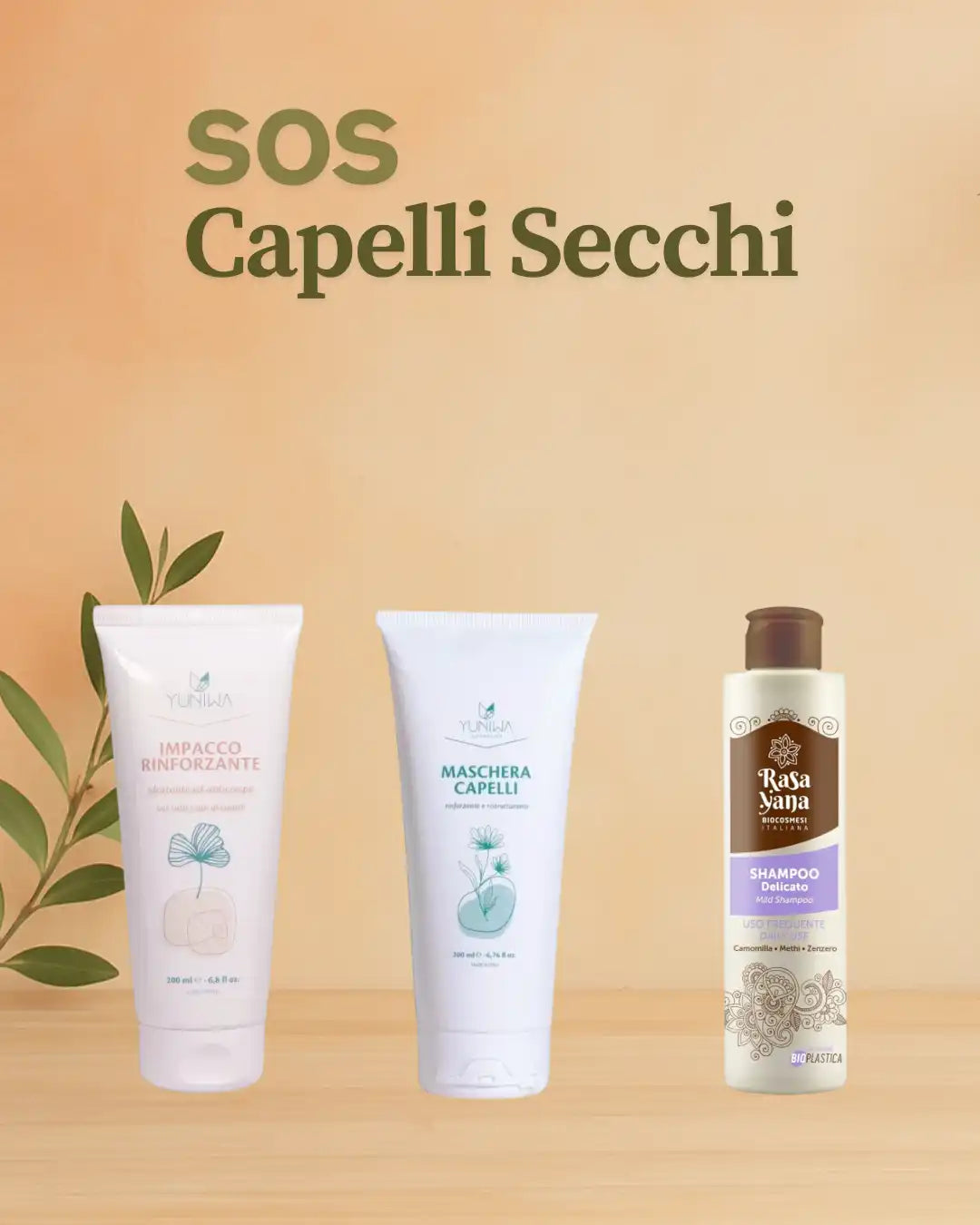 Prodotti per la cura dei capelli per capelli secchi.