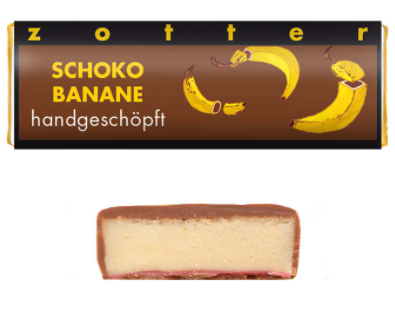 Cioccolato al Latte con Crema alla Banana