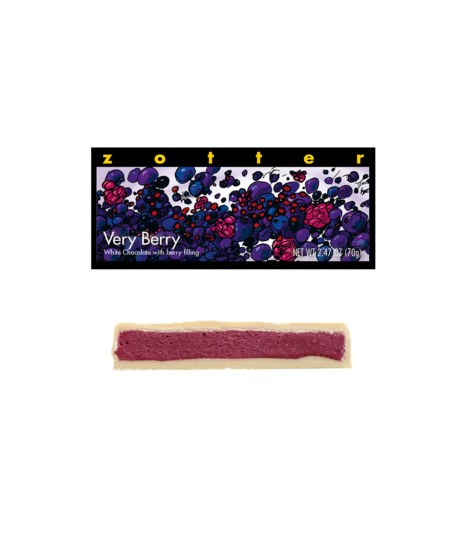 Cioccolato Bianco con frutti di Bosco