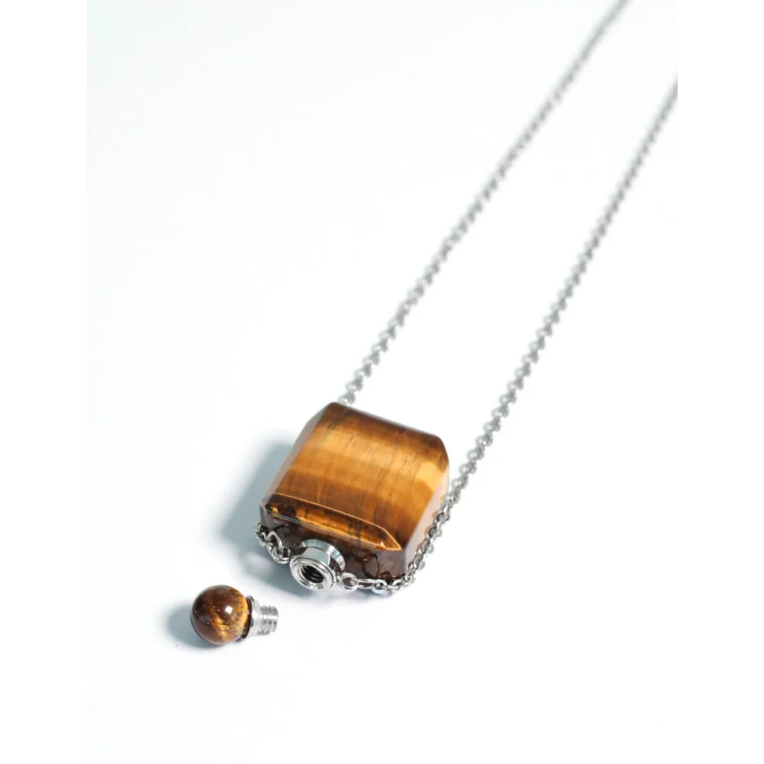 Collana per Aromaterapia - Occhio di Tigre - Olfattiva