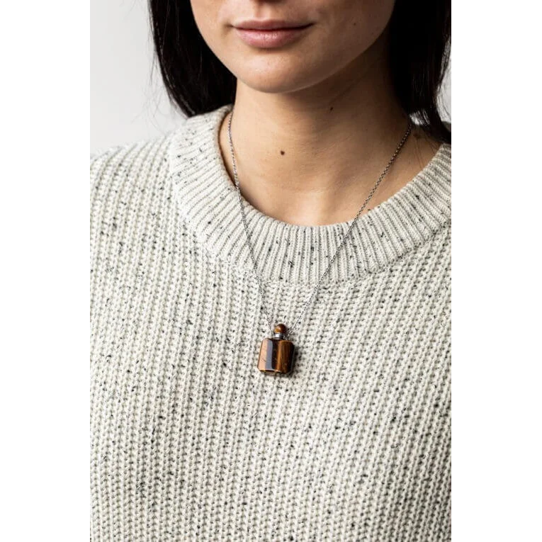 Collana per Aromaterapia - Occhio di Tigre - Olfattiva