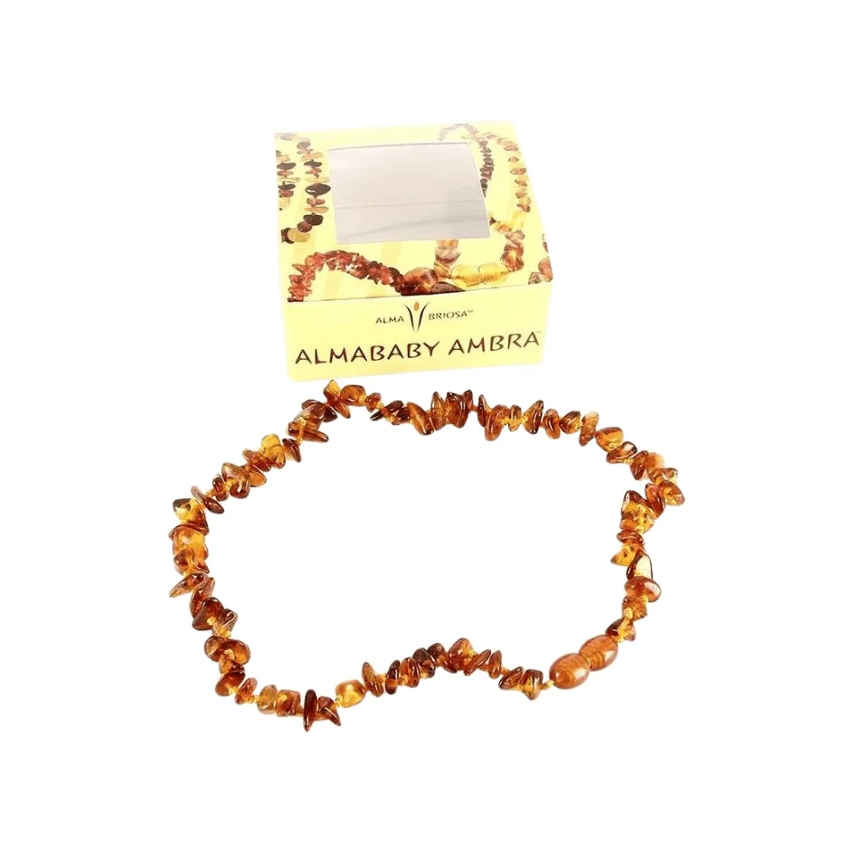 Collanina d’Ambra Almababy Cognac per Dentizione - Alma Briosa