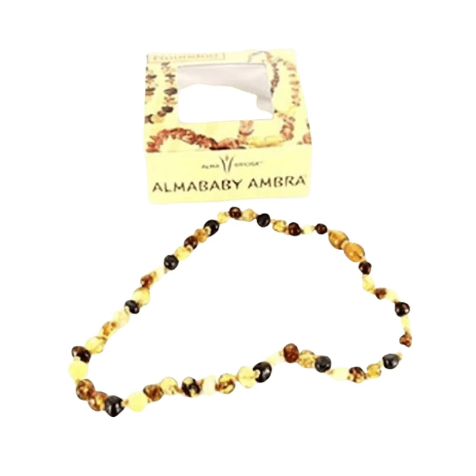 Collanina d’Ambra Almababy Multicolor per Dentizione - Alma Briosa