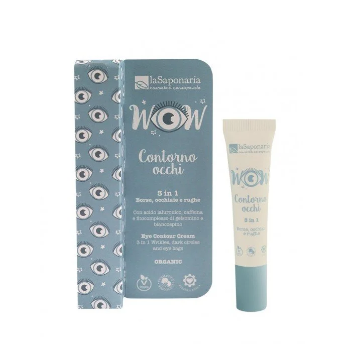 Crema Contorno Occhi 3 in 1 per Borse Occhiaie e Rughe - La Saponaria