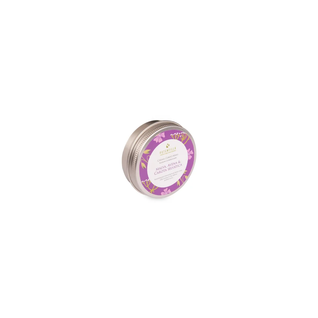 Crema Corpo-Mani Nutriente ed Elasticizzante con Avena Malva e Carota - Potentilla