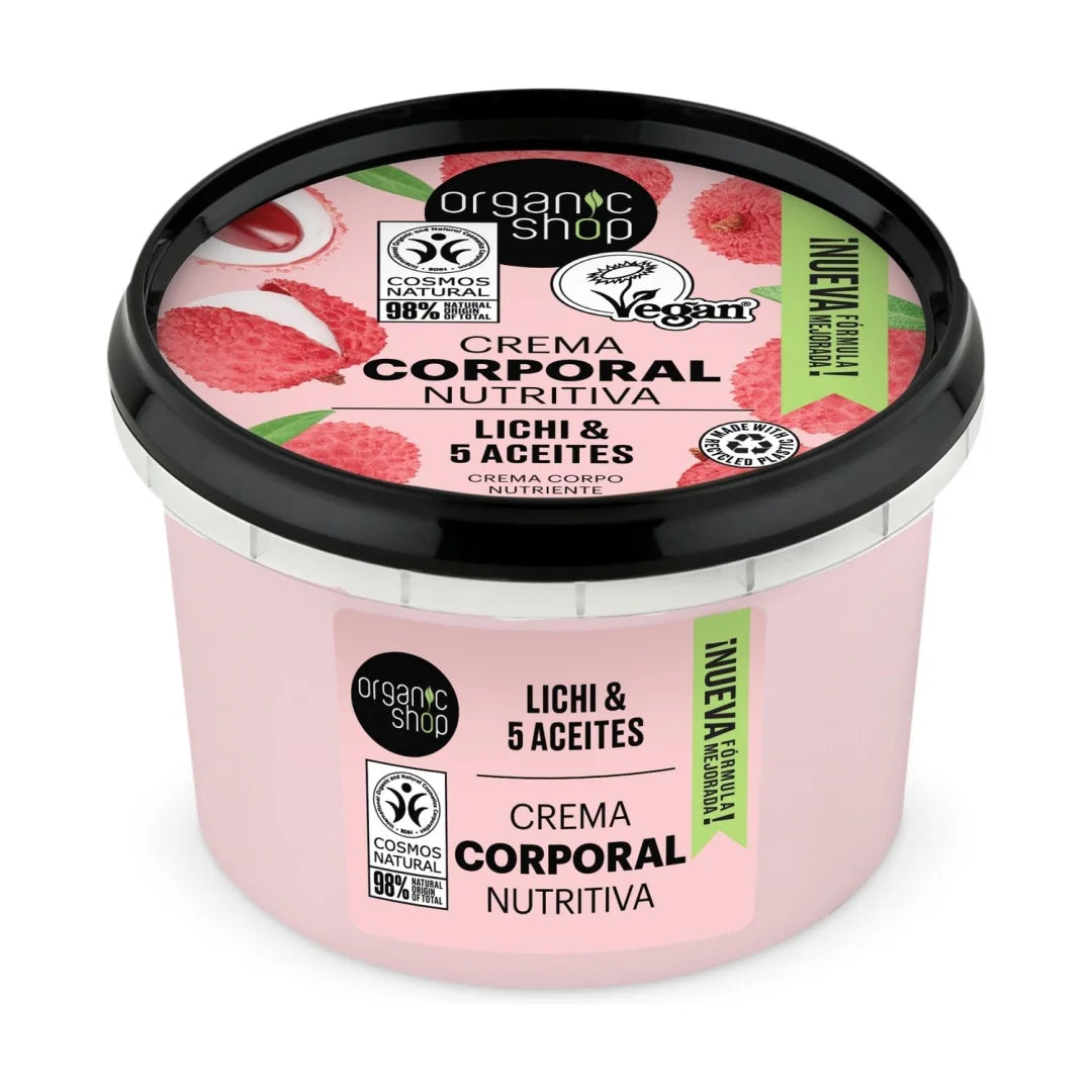 Crema Corpo Naturale al Litchi Rosa - Organic Shop