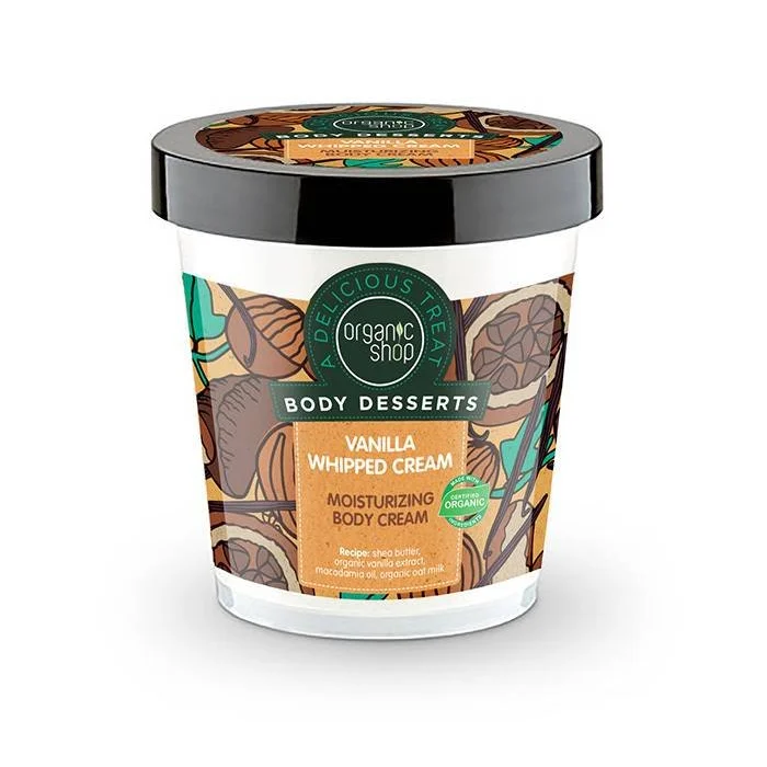 Crema Corpo Naturale alla Panna Montata e Vaniglia - Organic Shop
