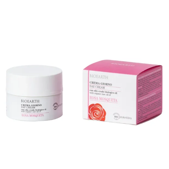 Crema Giorno Rosa Mosqueta - BioProtettiva - Bioearth