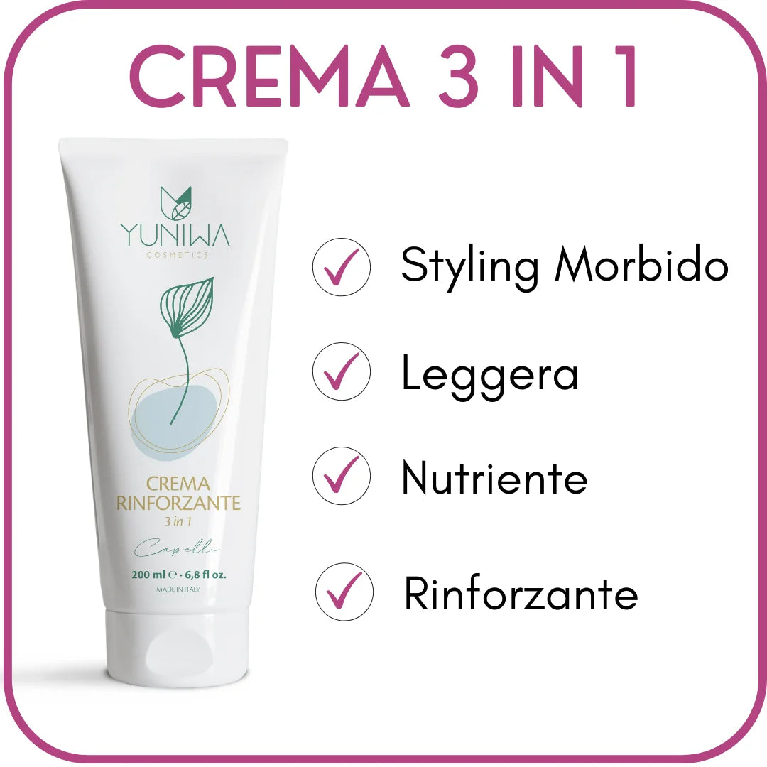 Crema Rinforzante per Capelli - Yuniwa Cosmetics