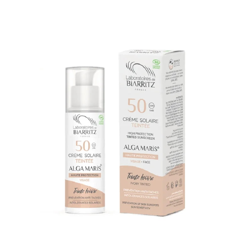 Crema Solare Colorata per il Viso SPF 50 - Avorio - Laboratoires de Biarritz